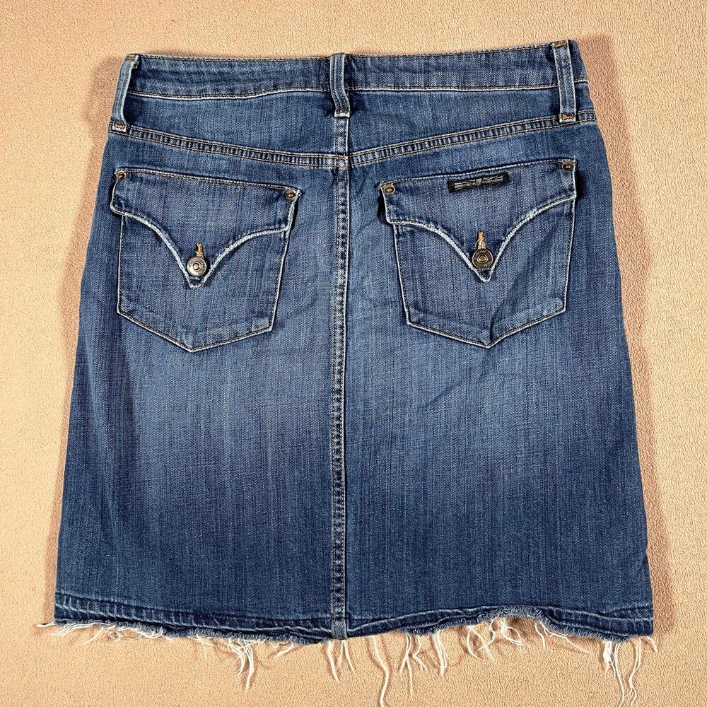 Women's Medium Wash Hudson Above Knee Denim Skirt Mini Preppy Fall Size 27